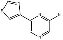 2-Bromo-6-(4-thiazolyl)pyrazine Struktur