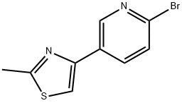 2-Bromo-5-(2-methylthiazol-4-yl)pyridine Struktur