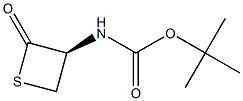 (S)-O-(tert-butyl) N-(thietan-2-on-3-yl) carbamate Struktur