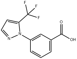 3-[5-(trifluoromethyl)-1H-pyrazol-1-yl]benzoic acid Struktur