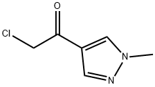 2-chloro-1-(1-methyl-1H-pyrazol-4-yl)ethan-1-one Struktur