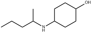 4-(pentan-2-ylamino)cyclohexan-1-ol Struktur