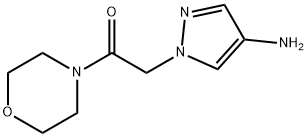 2-(4-amino-1H-pyrazol-1-yl)-1-(morpholin-4-yl)ethan-1-one Struktur