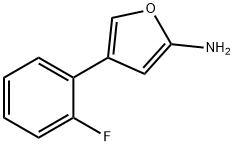 2-Amino-4-(2-fluorophenyl)furan Struktur