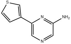 2-Amino-6-(3-thienyl)pyrazine Struktur