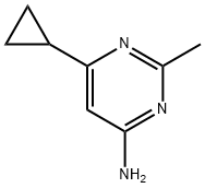 6-cyclopropyl-2-methylpyrimidin-4-amine Struktur