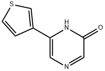 2-Hydroxy-6-(3-thienyl)pyrazine Struktur