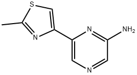 2-Amino-6-(2-methyl-4-thiazolyl)pyrazine Struktur