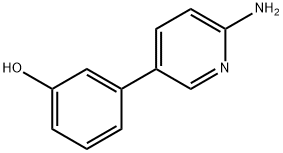 2-Amino-5-(3-hydroxyphenyl)pyridine Struktur