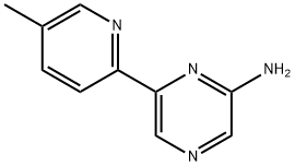 2-Amino-6-(5-methyl-2-pyridyl)pyrazine Struktur