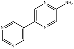 2-Amino-5-(5-pyrimidyl)pyrazine Struktur