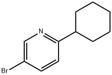 3-Bromo-6-(cyclohexyl)pyridine Struktur