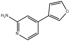 4-(FURAN-3-YL)PYRIDIN-2-AMINE Struktur