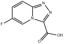 6-Fluoro-[1,2,4]triazolo[4,3-a]pyridine-3-carboxylic acid Struktur