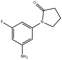 1-(3-amino-5-fluorophenyl)pyrrolidin-2-one Struktur