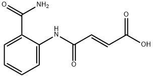 (E)-4-[2-(aminocarbonyl)anilino]-4-oxo-2-butenoic acid Struktur