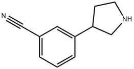 3-(pyrrolidin-3-yl)benzonitrile Struktur