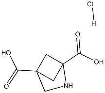 2-AZABICYCLO[2.1.1]HEXANE-1,4-DICARBOXYLIC ACID HYDROCHLORIDE Struktur