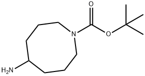 tert-butyl 5-aminoazocane-1-carboxylate Struktur