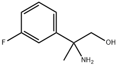 2-AMINO-2-(3-FLUOROPHENYL)PROPAN-1-OL Struktur