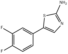 2-Amino-5-(3,4-difluorophenyl)thiazole Struktur