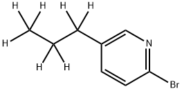 2-Bromo-5-(n-propyl-d7)-pyridine Struktur