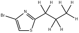 4-Bromo-2-(n-propyl-d7)-thiazole Struktur