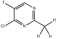 4-Chloro-5-fluoro-2-(methyl-d3)-pyrimidine Struktur