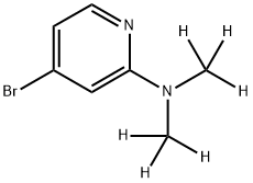 4-Bromo-2-(dimethylamino-d6)-pyridine Struktur