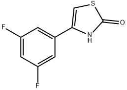 2-Hydroxy-4-(3,5-difluorophenyl)thiazole Struktur