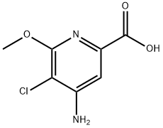 4-AMINO-5-CHLORO-6-METHOXYPICOLINIC ACID Struktur