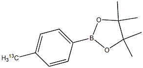 4,4,5,5-tetramethyl-2-(4-(methyl-13C)phenyl)-1,3,2-dioxaborolane Struktur