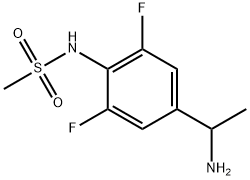 N-[4-(1-aminoethyl)-2,6-difluorophenyl]Methanesulfonamide Struktur