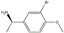 (1R)-1-(3-bromo-4-methoxyphenyl)ethan-1-amine Struktur