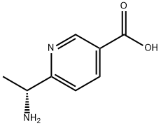 6-((1R)-1-AMINOETHYL)PYRIDINE-3-CARBOXYLIC ACID Struktur