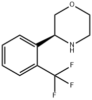 (3S)-3-[2-(TRIFLUOROMETHYL)PHENYL]MORPHOLINE Struktur