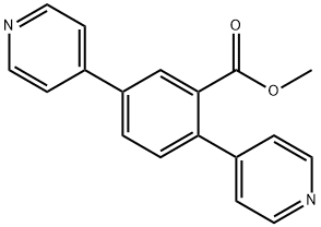 Benzoic acid, 2,5-di-4-pyridinyl-, methyl ester Struktur