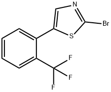 2-Bromo-5-(2-trifluoromethylphenyl)thiazole Struktur