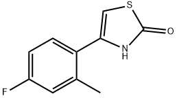 2-Hydroxy-4-(2-methyl-4-fluorophenyl)thiazole Struktur