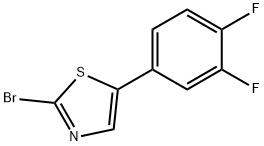 2-Bromo-5-(3,4-difluorophenyl)thiazole Struktur