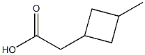 2-(3-methylcyclobutyl)acetic acid Struktur