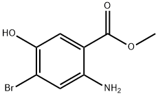 2-Amino-4-bromo-5-hydroxy-benzoic acid methyl ester Struktur