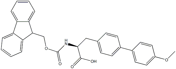 Fmoc-4-(4-methoxyphenyl)-L-phenylalanine Struktur