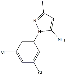 1-(3,5-dichlorophenyl)-3-methyl-1H-pyrazol-5-amine Struktur