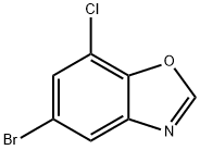 5-bromo-7-chloro-1,3-benzoxazole Struktur