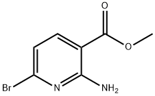 3-Pyridinecarboxylic acid, 2-amino-6-bromo-, methyl ester Struktur