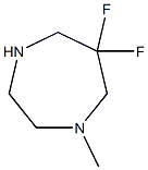 6,6-difluoro-1-methyl-1,4-diazepane Struktur