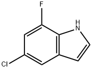 5-chloro-7-fluoro-1H-indole Struktur