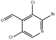 4-Pyridinecarboxaldehyde, 2-bromo-3,5-dichloro- Struktur