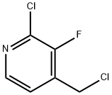 Pyridine, 2-chloro-4-(chloromethyl)-3-fluoro- Struktur